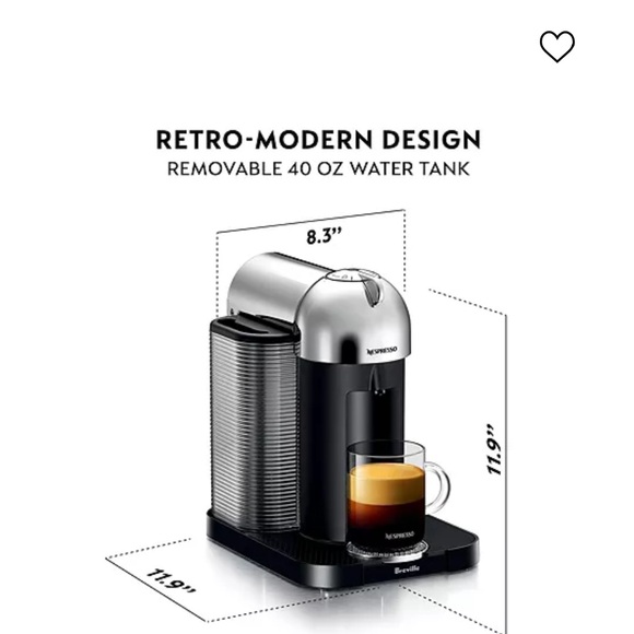 Nespresso Silver and Black Coffee Machine